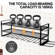 Power Tool Organizer Wall Mount 7 Drill Holder 3 Layer Heavy Duty Metal for Drill Plier Hammer Rack Suitable V985-POWERTOOLORGANIZER