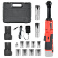 Cordless Electric Ratchet Wrench Set 12V Power Electric Ratchet Wrench 3/8inch 400 RPM Variable Speed with V985-RATCHETWRENCHES