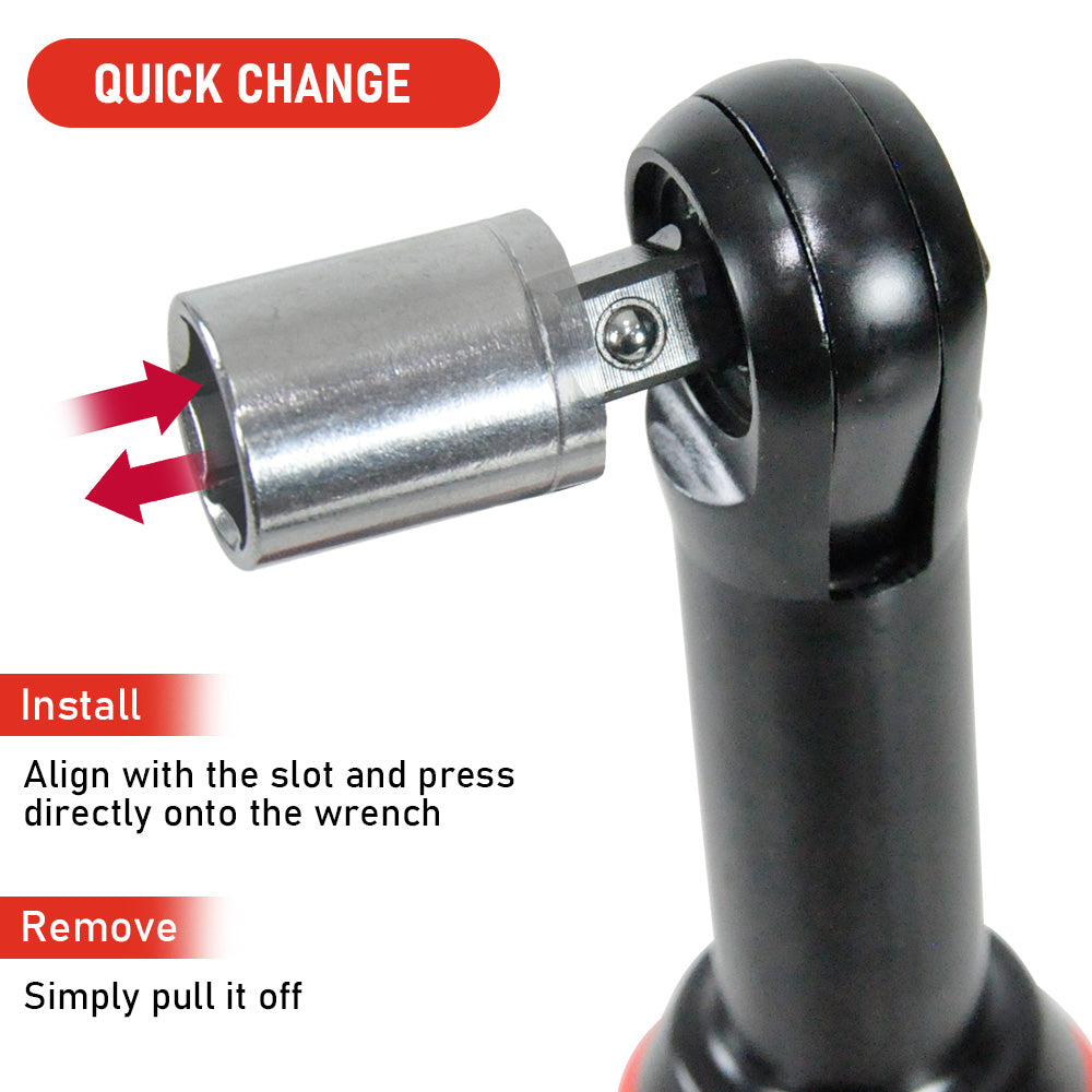Cordless Electric Ratchet Wrench Set 12V Power Electric Ratchet Wrench 3/8inch 400 RPM Variable Speed with V985-RATCHETWRENCHES