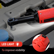 Cordless Electric Ratchet Wrench Set 12V Power Electric Ratchet Wrench 3/8inch 400 RPM Variable Speed with V985-RATCHETWRENCHES