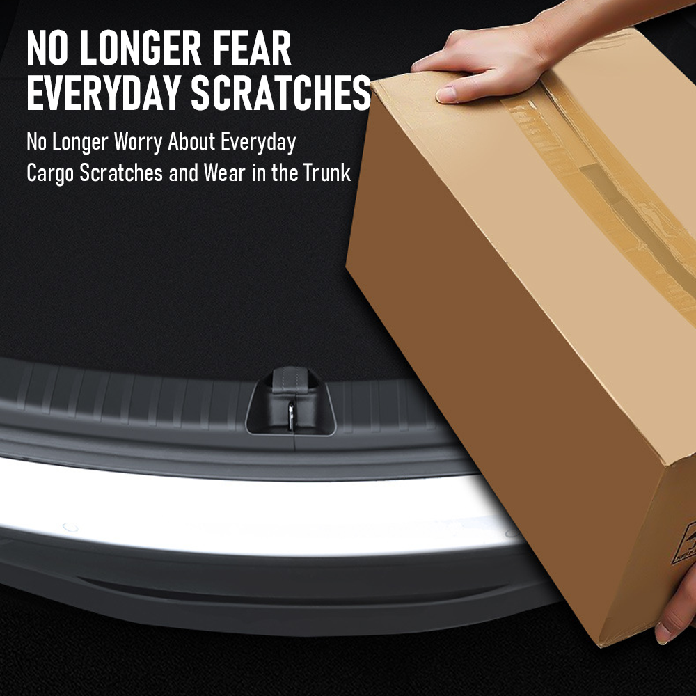 TPE Bumper Guard Custom Fit Tesla Model Y 2022-2023 Trunk Protector | Ultra-Flexible Cold-Resistant | OEM V985-REARBUMPERGUARDFORMY