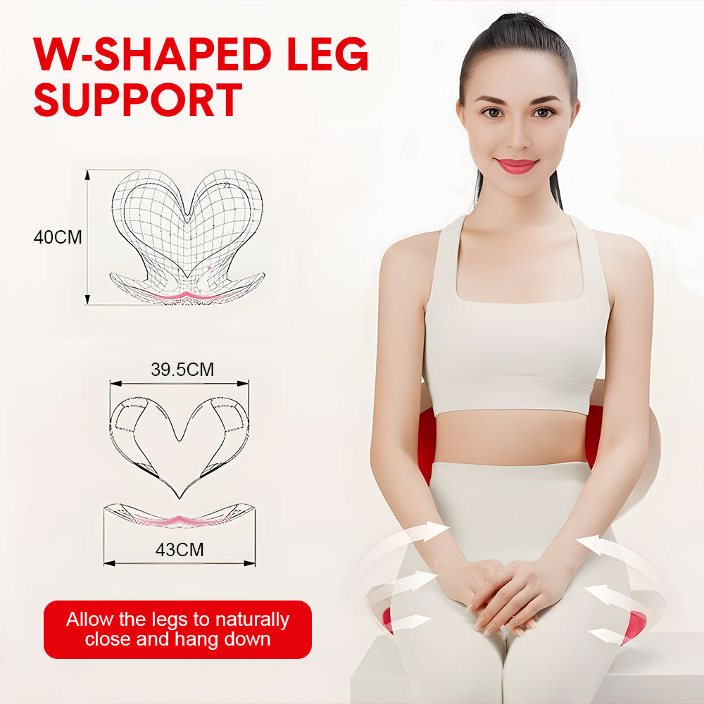 BKT Cushion Portable Ergonomic Lower Back Seat Lumbar Support Chair Posture Correction Max Load 110kg for V985-REDBKTCUSHION
