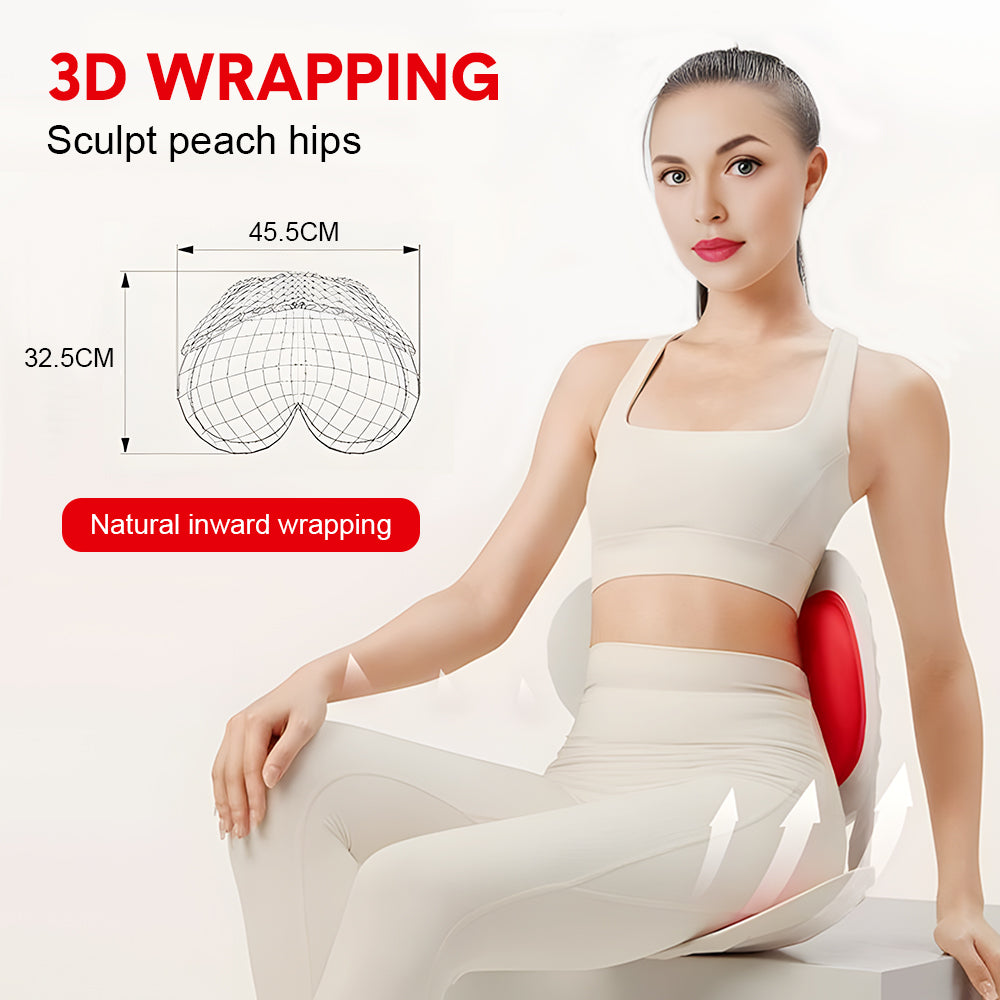 BKT Cushion Portable Ergonomic Lower Back Seat Lumbar Support Chair Posture Correction Max Load 110kg for V985-REDBKTCUSHION
