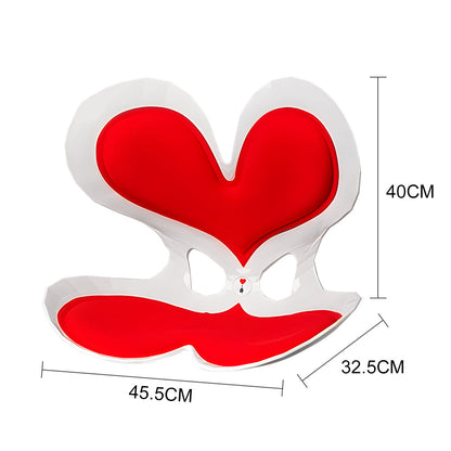 BKT Cushion Portable Ergonomic Lower Back Seat Lumbar Support Chair Posture Correction Max Load 110kg for V985-REDBKTCUSHION