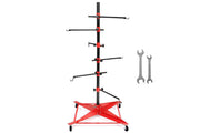 Universal Auto Paint Stand Panel Tree Paint Rotating Stand Center Post Hang Paint Spray with 4 Wheels and 6 V985-ROTATINGPAINTSTAND