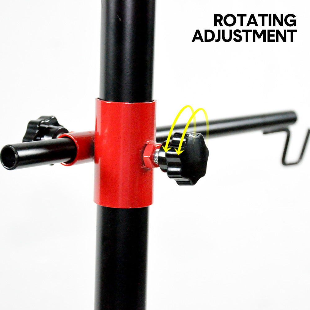 Universal Auto Paint Stand Panel Tree Paint Rotating Stand Center Post Hang Paint Spray with 4 Wheels and 6 V985-ROTATINGPAINTSTAND
