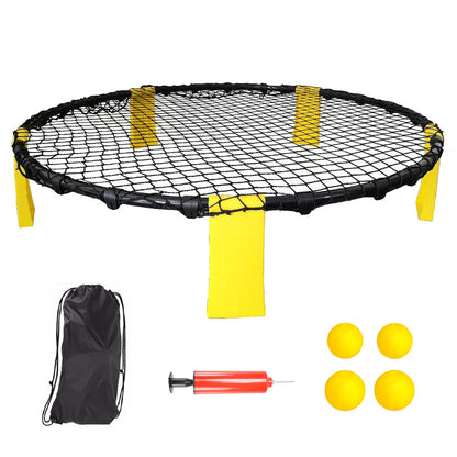 Portable Outdoor Spikeball Roundnet Game Set Team Beach Ball Game Bouncer Toy with Carrying Bag Net and 3 V985-ROUNDNETGAMESSET