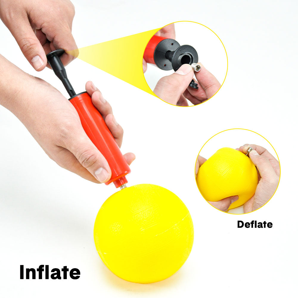 Portable Outdoor Spikeball Roundnet Game Set Team Beach Ball Game Bouncer Toy with Carrying Bag Net and 3 V985-ROUNDNETGAMESSET