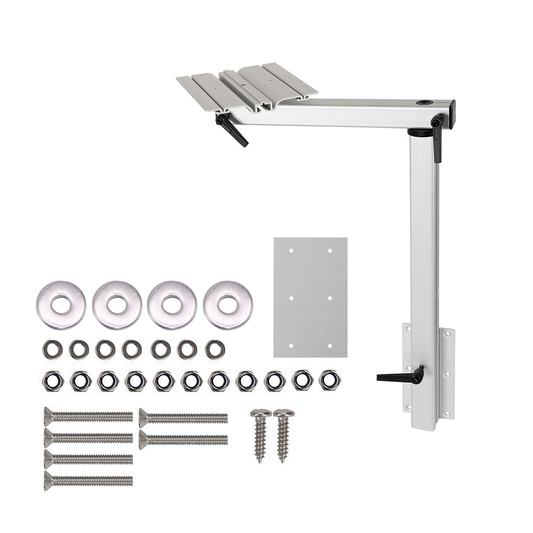 Adjustable RV Table Leg 360 degrees Rotating Support Pedestal Table Leg RV Accessories, Detachable Aluminum V985-RVTABLELEG