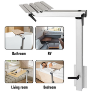 Adjustable RV Table Leg 360 degrees Rotating Support Pedestal Table Leg RV Accessories, Detachable Aluminum V985-RVTABLELEG