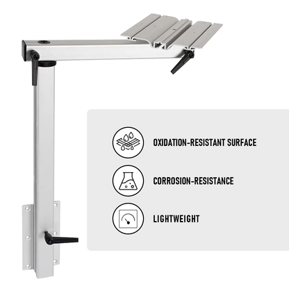 Adjustable RV Table Leg 360 degrees Rotating Support Pedestal Table Leg RV Accessories, Detachable Aluminum V985-RVTABLELEG