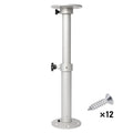Table Pedestal Telescopic Furniture Leg 46-70cm Height Adjustable Easy Installation Detachable Aluminum Alloy Support for RV Boat Caravan Motorhome
