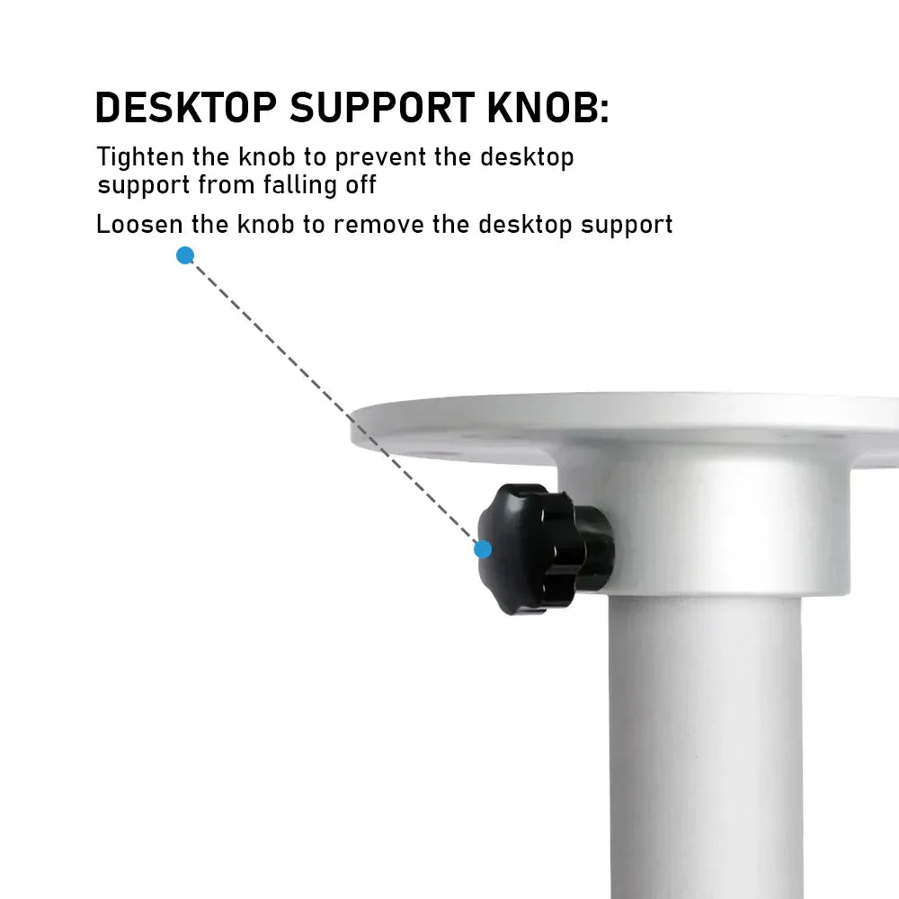 Table Pedestal Telescopic Furniture Leg 46-70cm Height Adjustable Easy Installation Detachable Aluminum Alloy Support for RV Boat Caravan Motorhome