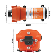 SEAFLO 12V Water Pump Pressure Diaphragm Self Priming Pump 4.5Gallons Per Min 17LPM 40PSI Water Booster for V985-SEAFLOPUMP17LPM