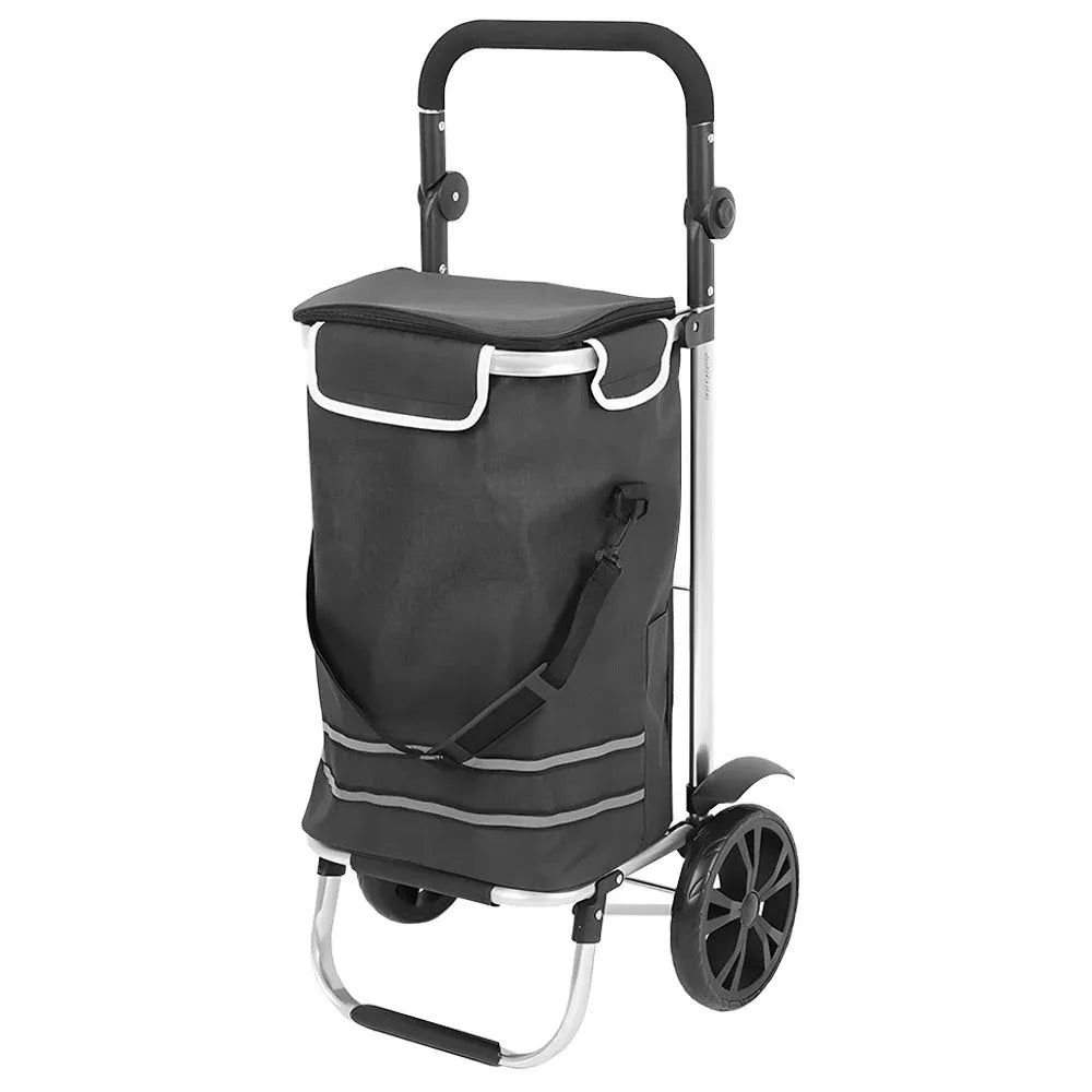 Foldable Shopping Trolley Cart Multifunctional Large Capacity Hand Carry Bag Aluminium Frame with Removable V985-SHOPPINGTROLLEY