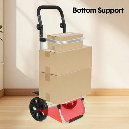 Foldable Shopping Trolley Cart Multifunctional Large Capacity Hand Carry Bag Aluminium Frame with Removable V985-SHOPPINGTROLLEY