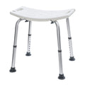Shower Chair Stable Non-Slip Bath Seat 37-52cm Height Adjustable with Shower Holder and Armrest for Elderly V985-SHOWERCHAIR