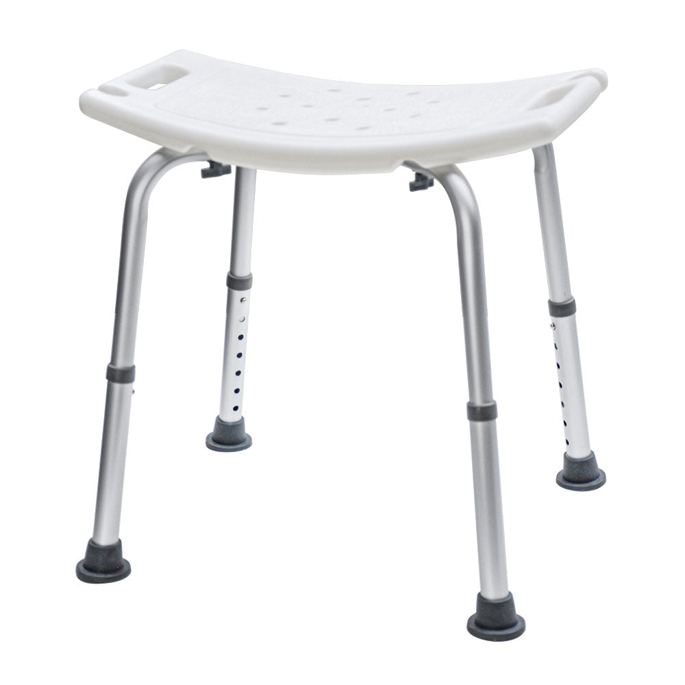 Shower Chair Stable Non-Slip Bath Seat 37-52cm Height Adjustable with Shower Holder and Armrest for Elderly V985-SHOWERCHAIR