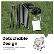 1m Football Rebounder Net Soccer Training Kickback Target Bounce Wall Detachable Metal Frame and PE Net For V985-SPORTSREBOUNDER
