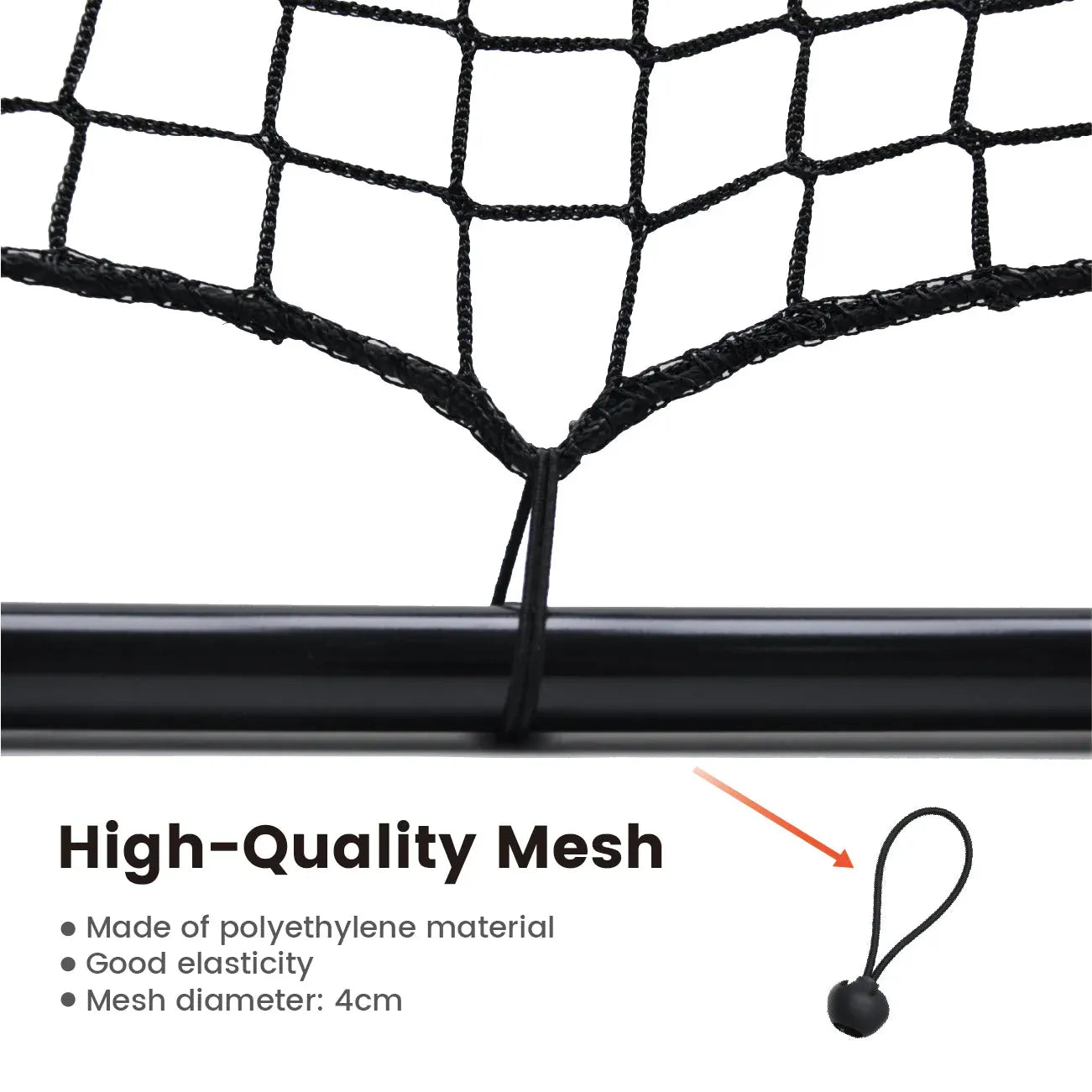 1m Football Rebounder Net Soccer Training Kickback Target Bounce Wall Detachable Metal Frame and PE Net For V985-SPORTSREBOUNDER