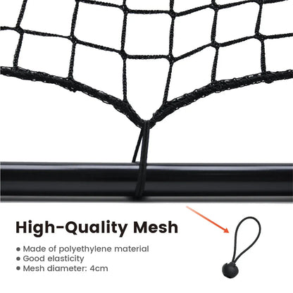 1m Football Rebounder Net Soccer Training Kickback Target Bounce Wall Detachable Metal Frame and PE Net For V985-SPORTSREBOUNDER