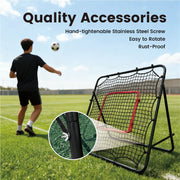 1m Football Rebounder Net Soccer Training Kickback Target Bounce Wall Detachable Metal Frame and PE Net For V985-SPORTSREBOUNDER