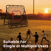 1m Football Rebounder Net Soccer Training Kickback Target Bounce Wall Detachable Metal Frame and PE Net For V985-SPORTSREBOUNDER