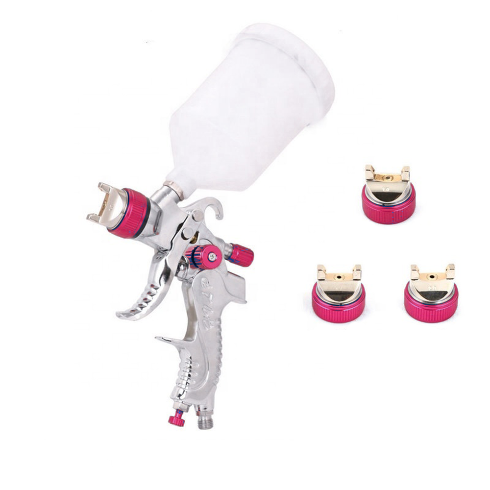 Air Spray Gun HVLP Kit Paint Gun Gravity Feed Air Spray Gun Airbrush Painting Tool 3 Nozzle 1.4mm 1.7mm 2mm V985-SPRAYGUNKIT