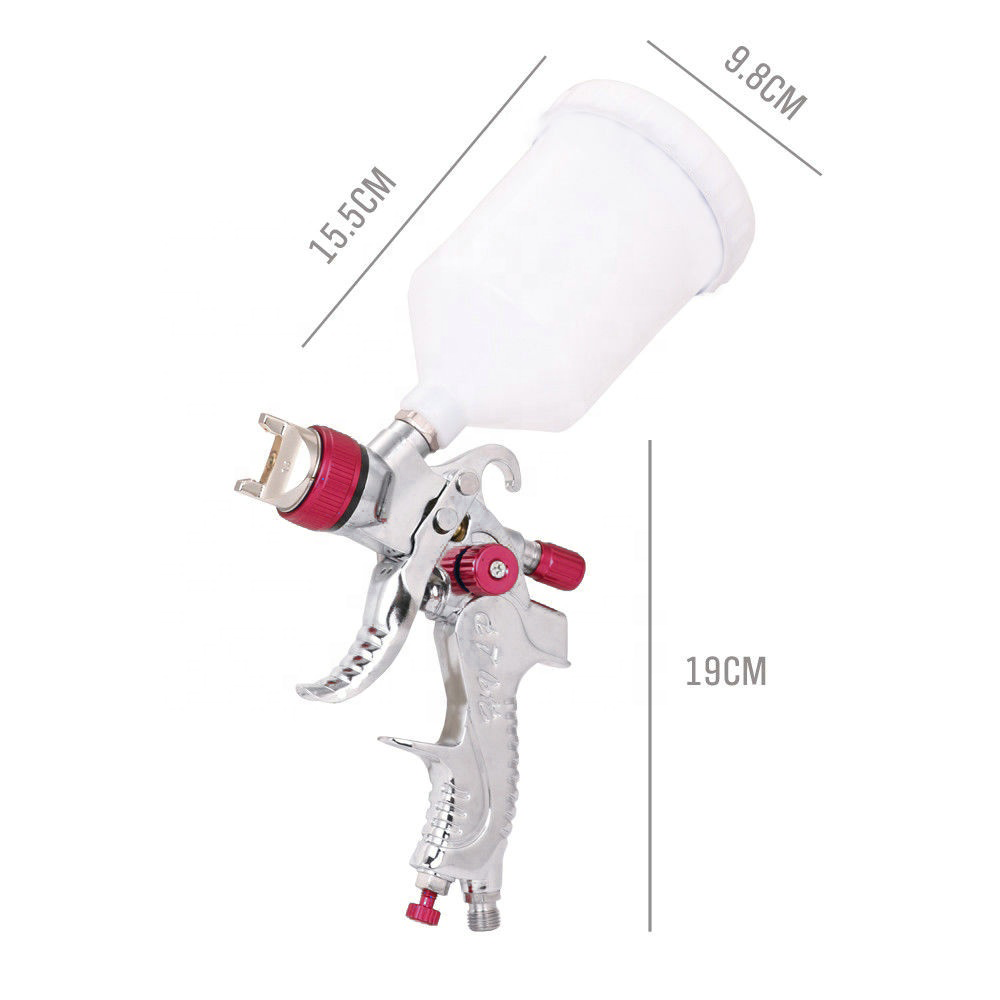 Air Spray Gun HVLP Kit Paint Gun Gravity Feed Air Spray Gun Airbrush Painting Tool 3 Nozzle 1.4mm 1.7mm 2mm V985-SPRAYGUNKIT