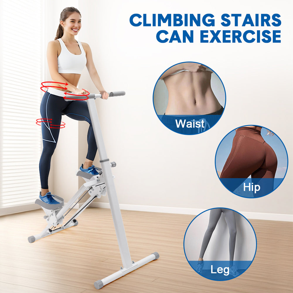 Foldable Stair Stepper for Home Gym Exercise Height Adjustable Vertical Climber Machine 150kg Loading V985-STAIRCLIMBER