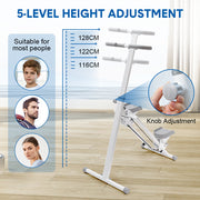 Foldable Stair Stepper for Home Gym Exercise Height Adjustable Vertical Climber Machine 150kg Loading V985-STAIRCLIMBER