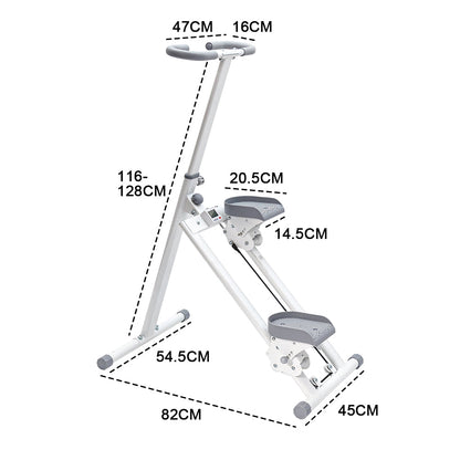 Foldable Stair Stepper for Home Gym Exercise Height Adjustable Vertical Climber Machine 150kg Loading V985-STAIRCLIMBER