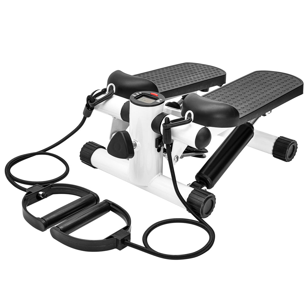 Mini Stepper Home Office Stair Stepper Machine with Resistance Bands and LCD Monitor for Full Body Workout V985-STEPPERS2