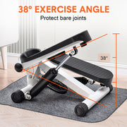 Mini Stepper Home Office Stair Stepper Machine with Resistance Bands and LCD Monitor for Full Body Workout V985-STEPPERS2