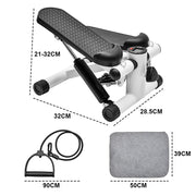 Mini Stepper Home Office Stair Stepper Machine with Resistance Bands and LCD Monitor for Full Body Workout V985-STEPPERS2