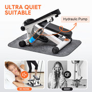 Mini Stepper Home Office Stair Stepper Machine with Resistance Bands and LCD Monitor for Full Body Workout V985-STEPPERS2