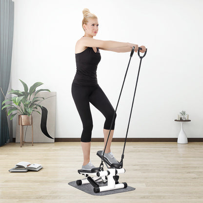 Mini Stepper Home Office Stair Stepper Machine with Resistance Bands and LCD Monitor for Full Body Workout V985-STEPPERS2