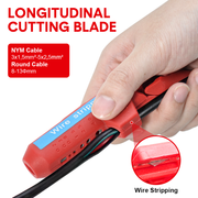 Wire Stripper Ergonomic Curved Handle Cable Stripping Splitting Cut Tool Wide Stripping Ranges Hand Tool with V985-STRIPPING2