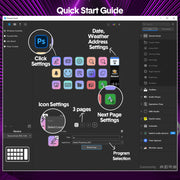 Studio Controller Keyboard Stream Controller Customizable Deck with 15 Shortcut Keys for Multi Applications V985-STUDIOCONTROLLER