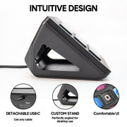 Studio Controller Keyboard Stream Controller Customizable Deck with 15 Shortcut Keys for Multi Applications V985-STUDIOCONTROLLER