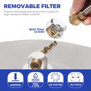 Alston 16.5 Inch High-Pressure Surface Cleaner Concrete Cleaner Driveway Cleaner 4000PSI-Stainless Steel with Quick Connector For Concrete Driveway