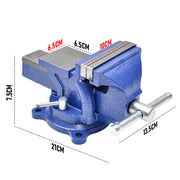 Heavy Duty 4" Bench Vice Table Top Clamp Vise with Anvil Swivel Base For Woodworking Fit for Home and V985-TABLECLAMPVICE