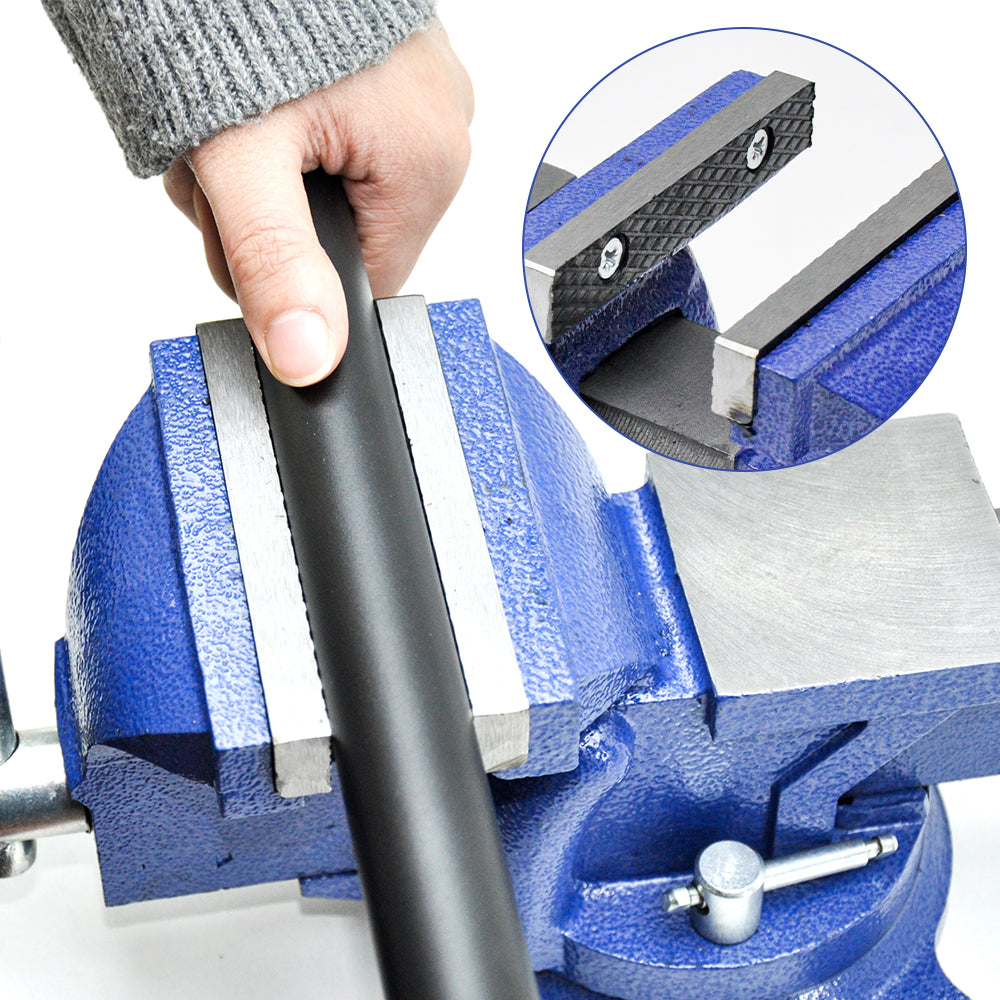Heavy Duty 4" Bench Vice Table Top Clamp Vise with Anvil Swivel Base For Woodworking Fit for Home and V985-TABLECLAMPVICE
