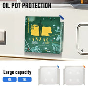 Alpen Outdoor Diesel Tank Cover Silver Gas Tank Bracket 2mm Thick Aluminium Tank Mounting Holder Fit for V985-TANKCOVERANZACDAYGREEN