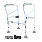 Toilet Frame Support Standing Disability Assist Aid Safety Grab Handle Rail Height and Width Adjustable For V985-TOILETSAFETYFRAME