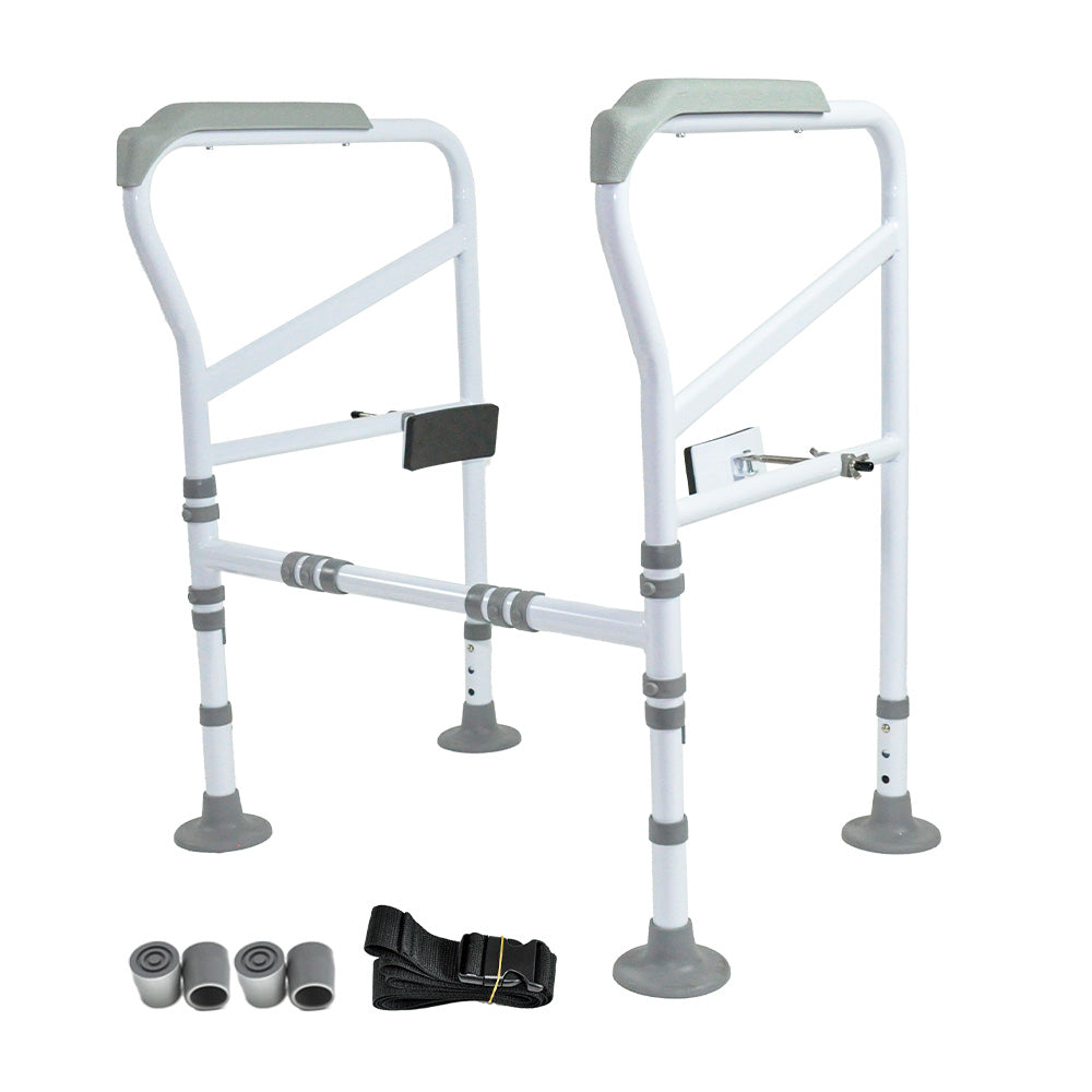 Toilet Frame Support Standing Disability Assist Aid Safety Grab Handle Rail Height and Width Adjustable For V985-TOILETSAFETYFRAME