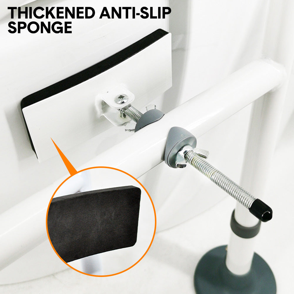 Toilet Frame Support Standing Disability Assist Aid Safety Grab Handle Rail Height and Width Adjustable For V985-TOILETSAFETYFRAME