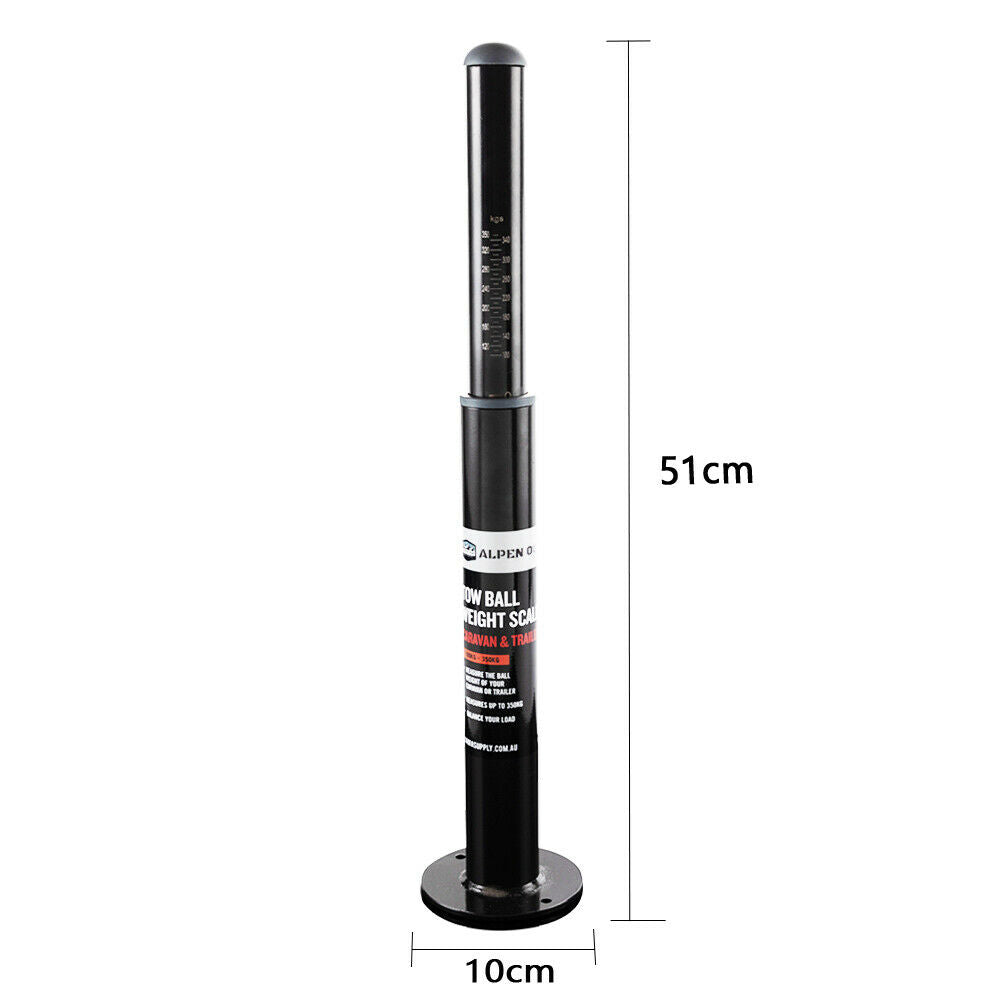 Alpen Outdoor Tow Ball Weight Scale Tongue Weight Scale Gauge Weight Check With Indicator For Safe Towing of V985-TOWBALLSCALE