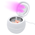 Ultrasonic UV Cleaner Portable 42khz Dual Mode Cleaner 180-220ml with Chamber and Timer for Dentures Aligner V985-ULTRASONICCLEANER