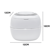 Ultrasonic UV Cleaner Portable 42khz Dual Mode Cleaner 180-220ml with Chamber and Timer for Dentures Aligner V985-ULTRASONICCLEANER
